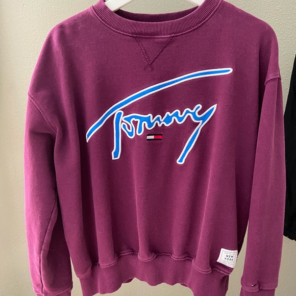 tommy jeans sweatshirt purple